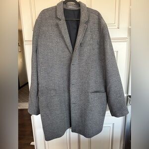 Old Navy Men's Gray Herringbone wool blend o